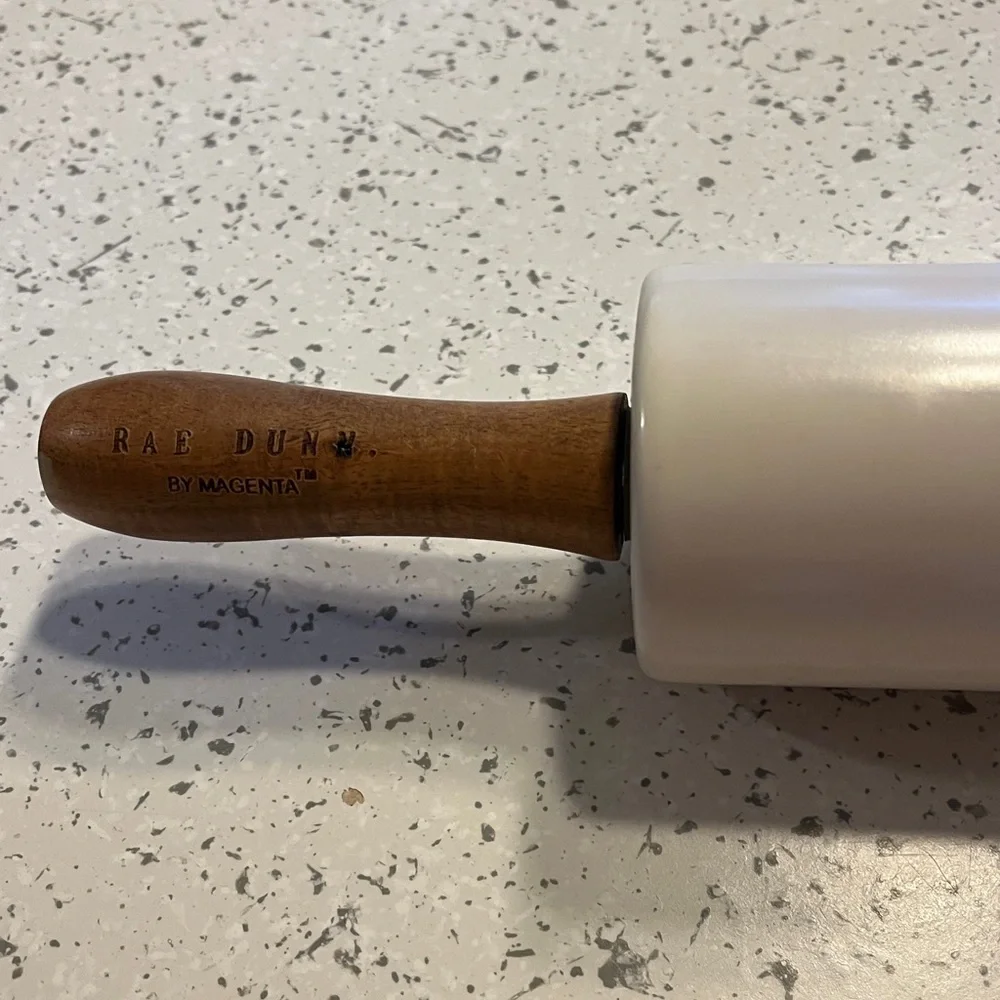 Rae Dunn Artisan Collection Rolling Pin - Cream